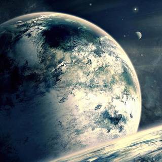 Galaxy Earth computer wallpaper