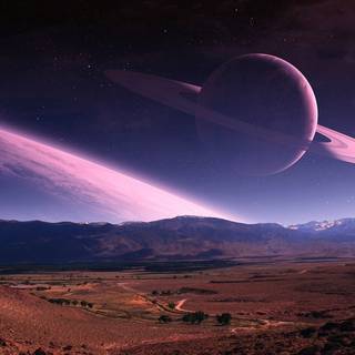 Galaxy Earth computer wallpaper