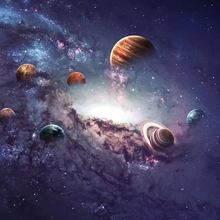 Galaxy Earth computer wallpaper