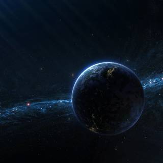 Galaxy Earth computer wallpaper