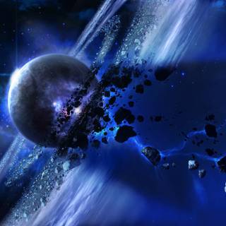 Galaxy Earth computer wallpaper