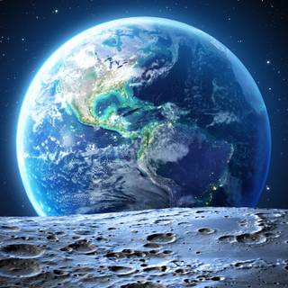 Galaxy Earth computer wallpaper