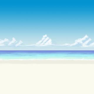 Anime beach 4k wallpaper