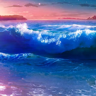 Anime beach 4k wallpaper