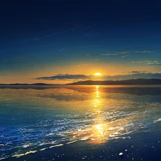 Anime beach 4k wallpaper