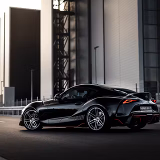 Supra black 4k wallpaper