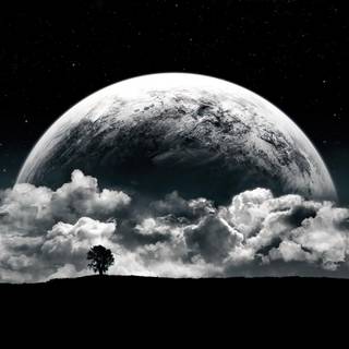 Dark moon 4k wallpaper