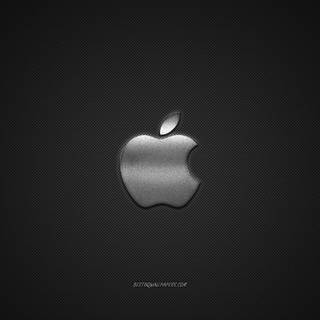Carbon fiber Apple logo wallpaper