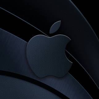 Carbon fiber Apple logo wallpaper