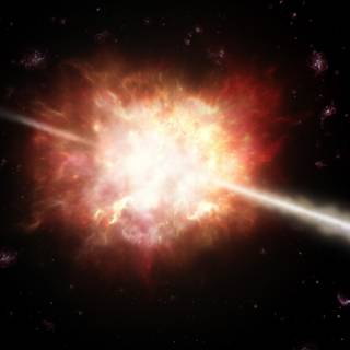 Gamma ray burst wallpaper