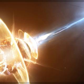 Gamma ray burst wallpaper