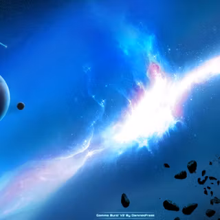 Gamma ray burst wallpaper