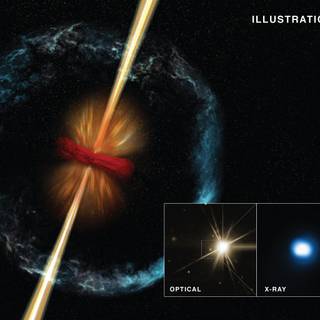 Gamma ray burst wallpaper