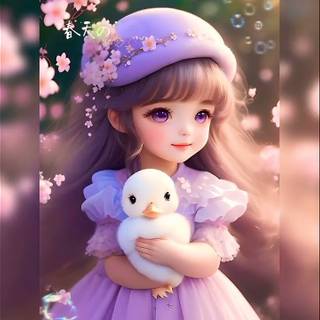 Cartoon doll wallpaper