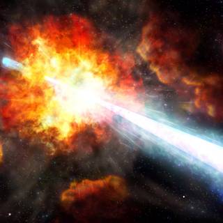 Gamma ray burst wallpaper