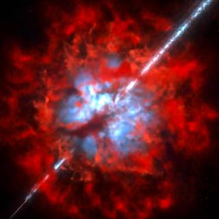 Gamma ray burst wallpaper
