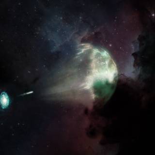 Gamma ray burst wallpaper