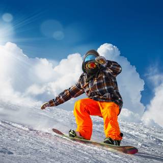 Snowboarding 4k wallpaper