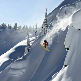 Snowboarding 4k wallpaper