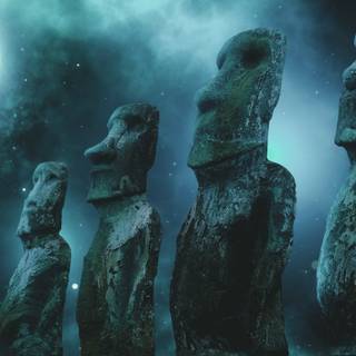 Statues 4k wallpaper