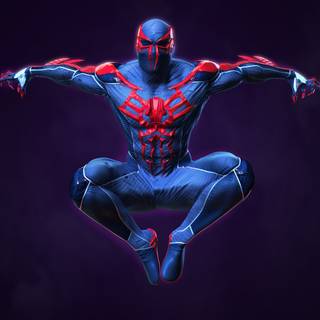 Spider-Man 2099 4k wallpaper