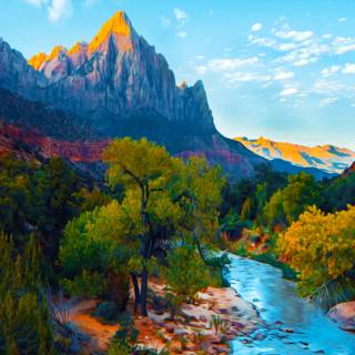 Landscape art 4k wallpaper