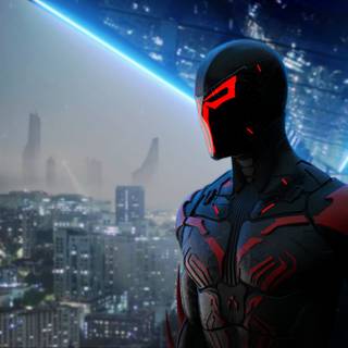 Spider-Man 2099 4k wallpaper