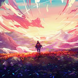 Landscape art 4k wallpaper