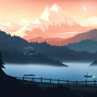 Landscape art 4k wallpaper