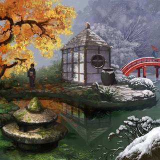Japan autumn PC wallpaper