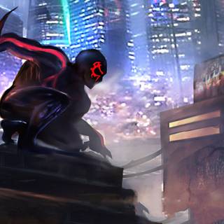 Spider-Man 2099 4k wallpaper