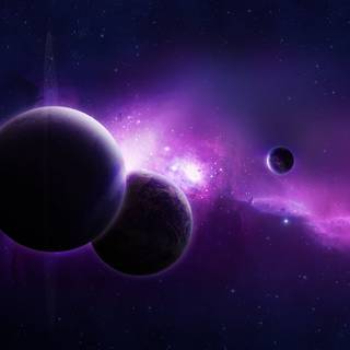 4k purple space wallpaper