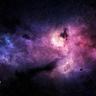 4k purple space wallpaper