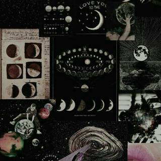 Moon collage wallpaper