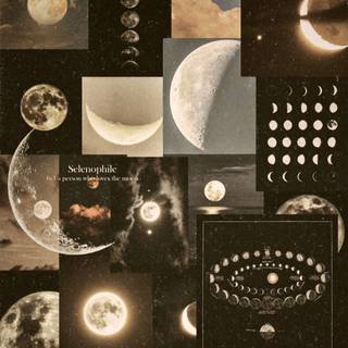 Moon collage wallpaper