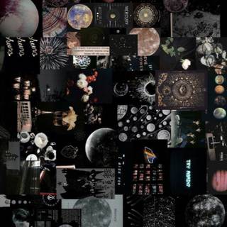 Moon collage wallpaper