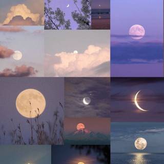 Moon collage wallpaper