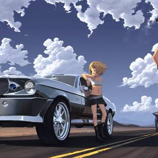 Mustang anime wallpaper