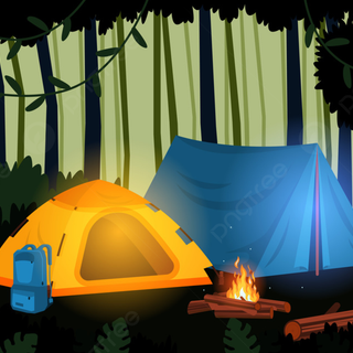 Summer camp fire wallpaper