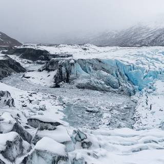 Glacier 4k wallpaper