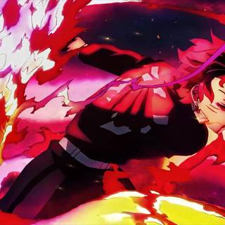 Tanjiro flame dragon wallpaper