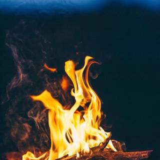 Summer camp fire wallpaper