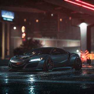 Car 4k night wallpaper