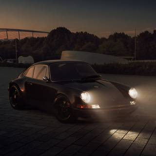 Car 4k night wallpaper