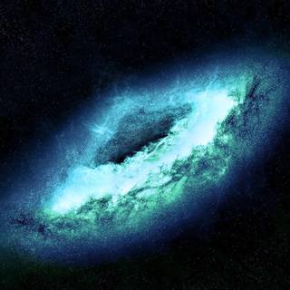 Green galaxy 4k wallpaper