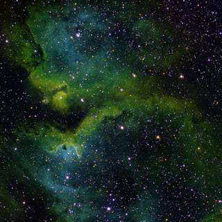 Green galaxy 4k wallpaper