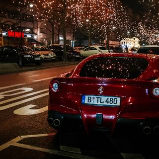 Car 4k night wallpaper