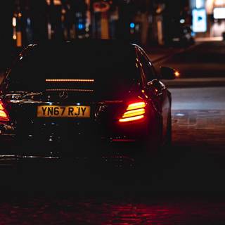 Car 4k night wallpaper