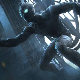Black Spider-Man PC wallpaper
