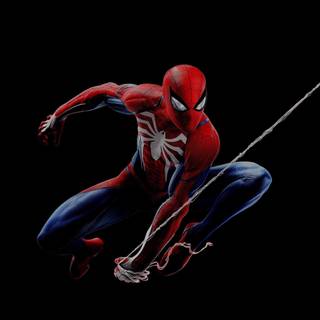 Spider-Man 4k black wallpaper
